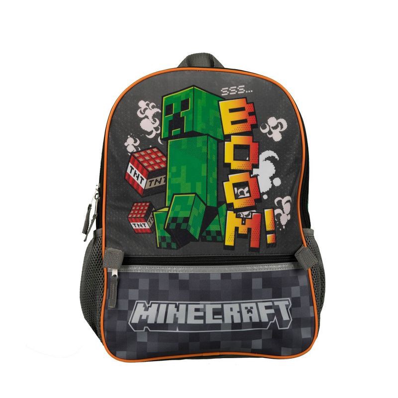 slide 3 of 6, Minecraft Kids' 16" Backpack Set with Headphone, 1 ct