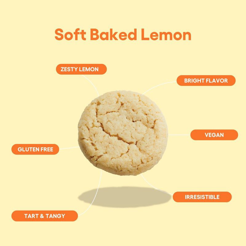 slide 7 of 10, Partake Gluten Free Vegan Soft Baked Lemon Cookies - 5.5oz, 5.5 oz