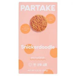 Partake Gluten Free Vegan Soft Baked Snickerdoodle Cookies - 5.5oz