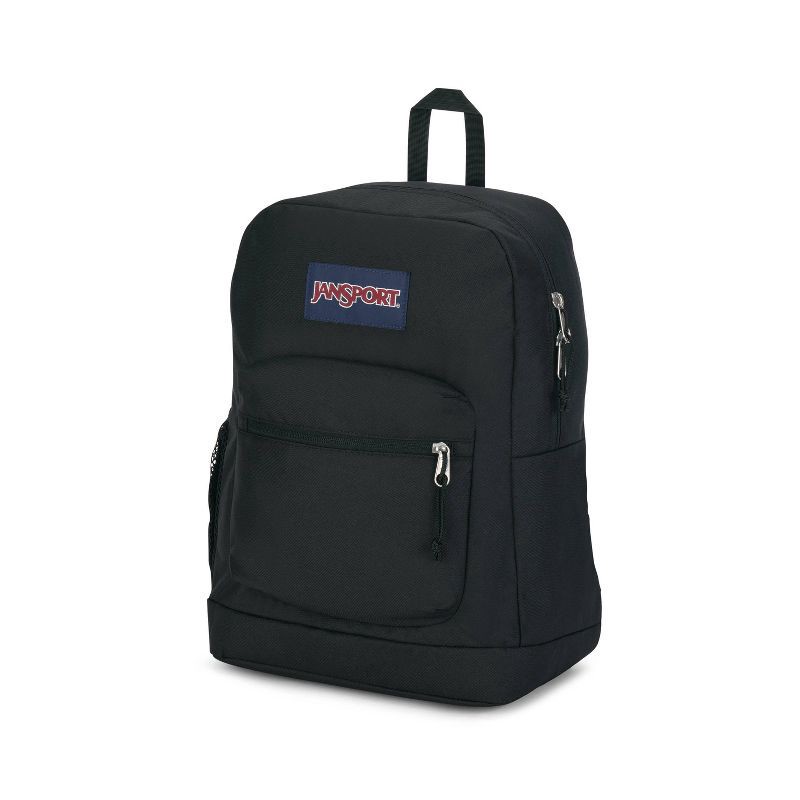 slide 2 of 8, JanSport Cross Town Plus 17" Backpack - Black, 1 ct