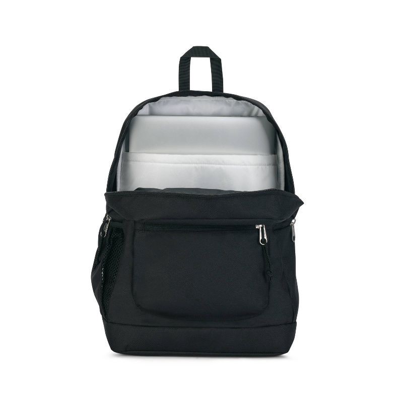 slide 8 of 8, JanSport Cross Town Plus 17" Backpack - Black, 1 ct