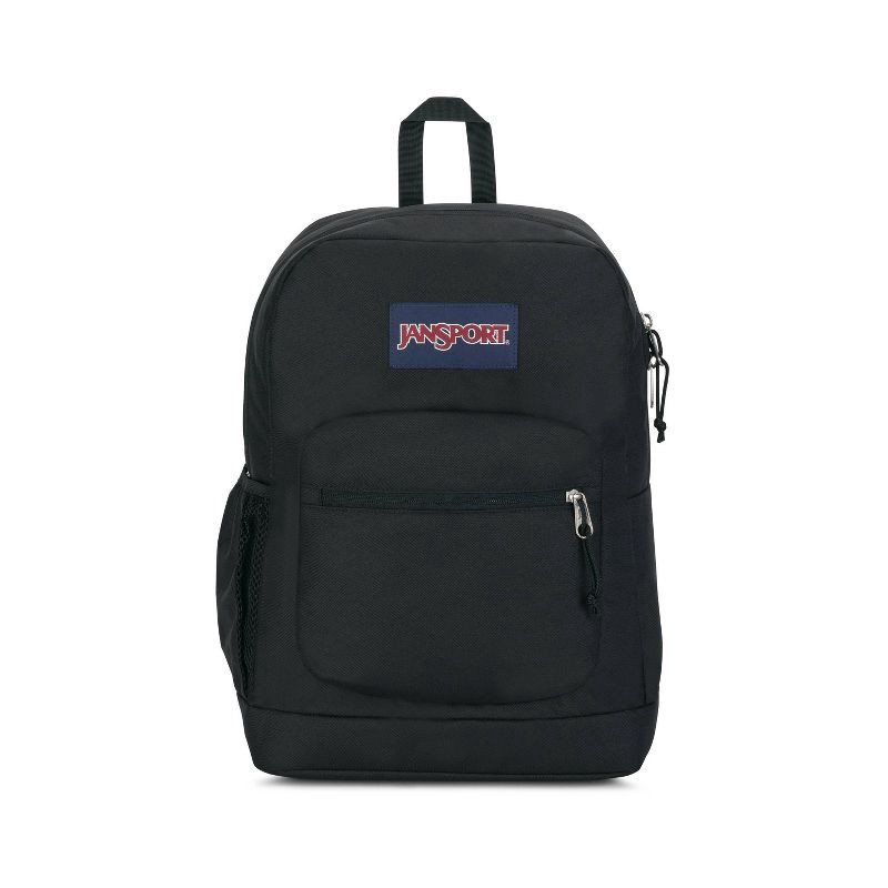 slide 1 of 8, JanSport Cross Town Plus 17" Backpack - Black, 1 ct