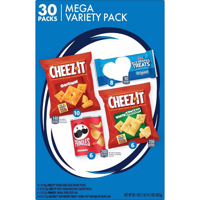 slide 4 of 6, Kellogg's Snacks Kellogg's Mega Variety Pack - 30.1oz/30ct, 30.1 oz, 30 ct