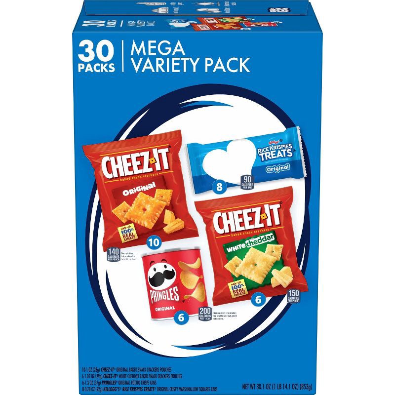 slide 1 of 6, Kellogg's Snacks Kellogg's Mega Variety Pack - 30.1oz/30ct, 30.1 oz, 30 ct