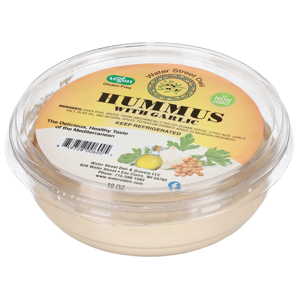slide 13 of 13, Water Street Deli Fresh Original Hummus 10 oz, 