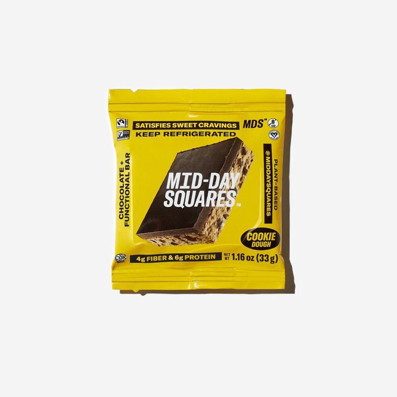 slide 1 of 3, Mid-Day Squares Cookie Dough Superfood Bar - 1.16oz, 1.16 oz