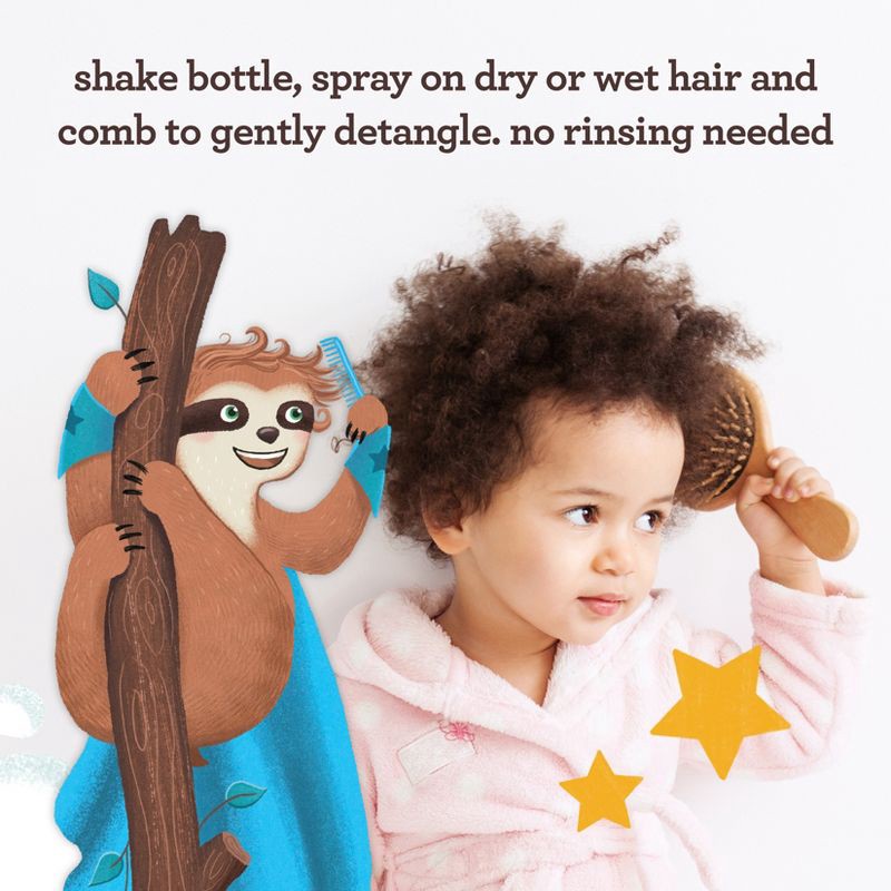 slide 5 of 8, Aveeno Kids' Hydrating Detangling Spray with Oat Extract, Suitable for Skin & Scalp - Light Fragrance - 10 fl oz, 10 fl oz