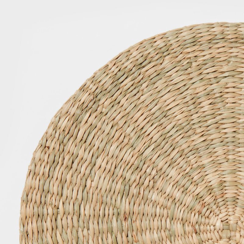 slide 4 of 4, 15" Round Woven Seagrass Charger Natural - Threshold™, 1 ct