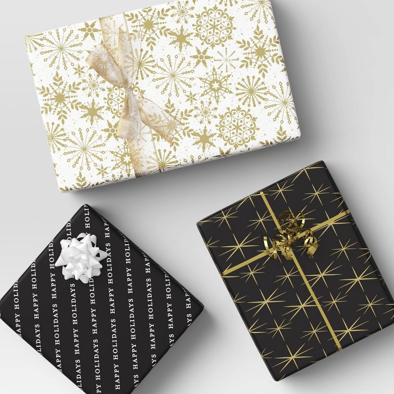 slide 2 of 3, 3/16" Christmas Curl Ribbon 70' Gold - Wondershop™, 1 ct