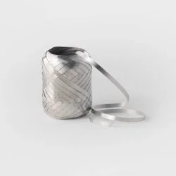 3/16" Christmas Curl Ribbon 70' Silver - Wondershop™