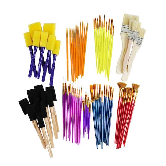 slide 1 of 4, Multi-Purpose 75 Piece Brush Set By Craft Smart, 75 ct