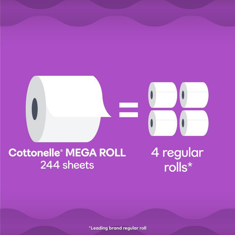 slide 3 of 8, Cottonelle Ultra Comfort Toilet Paper - 6 Mega Rolls, 1 ct