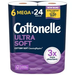 Cottonelle Ultra Comfort Toilet Paper - 6 Mega Rolls