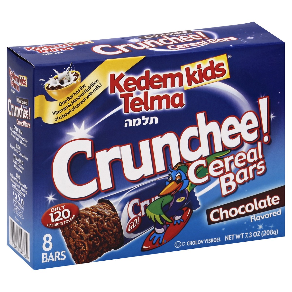 slide 5 of 5, Kedem Crunchee! Cereal Bars 8 ea, 8 ct