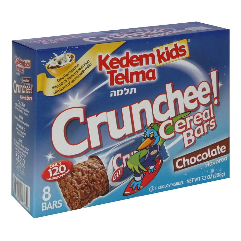slide 1 of 5, Kedem Crunchee! Cereal Bars 8 ea, 8 ct