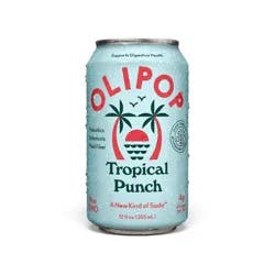OLIPOP 9g Fiber Prebiotic Soda Tropical Punch - 12 fl oz Can