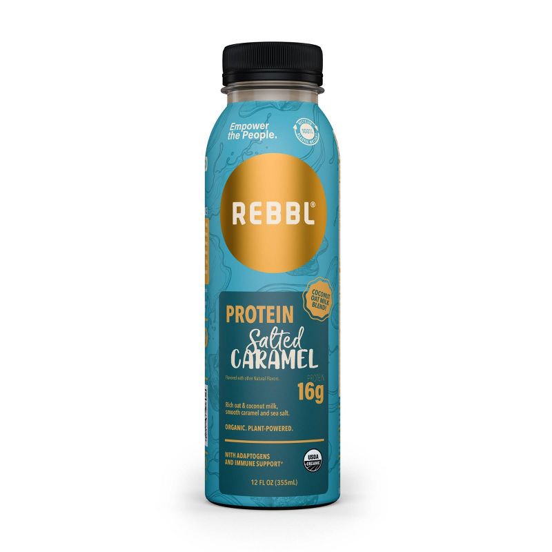 slide 1 of 6, REBBL Salted Caramel Protein Drink - 12 fl oz, 12 fl oz