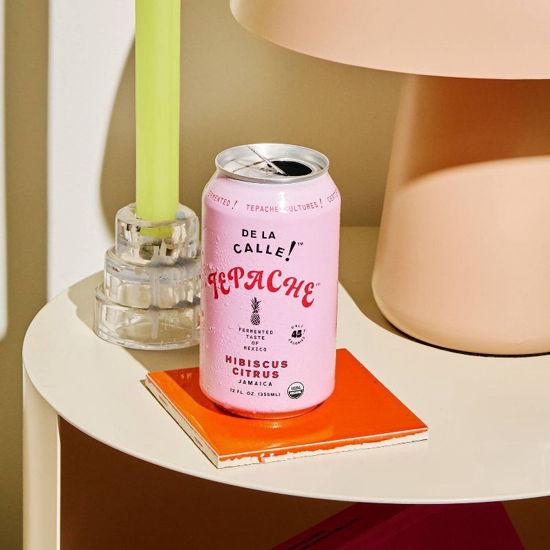 slide 4 of 6, De La Calle Hibiscus Citrus Jamaica Tepache - 12 fl oz, 12 fl oz