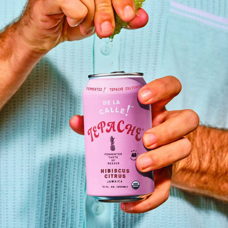slide 6 of 6, De La Calle Hibiscus Citrus Jamaica Tepache - 12 fl oz, 12 fl oz