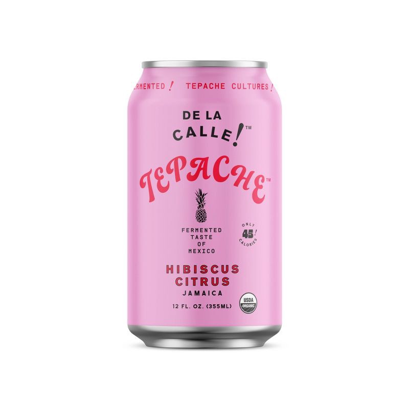 slide 1 of 6, De La Calle Hibiscus Citrus Jamaica Tepache - 12 fl oz, 12 fl oz