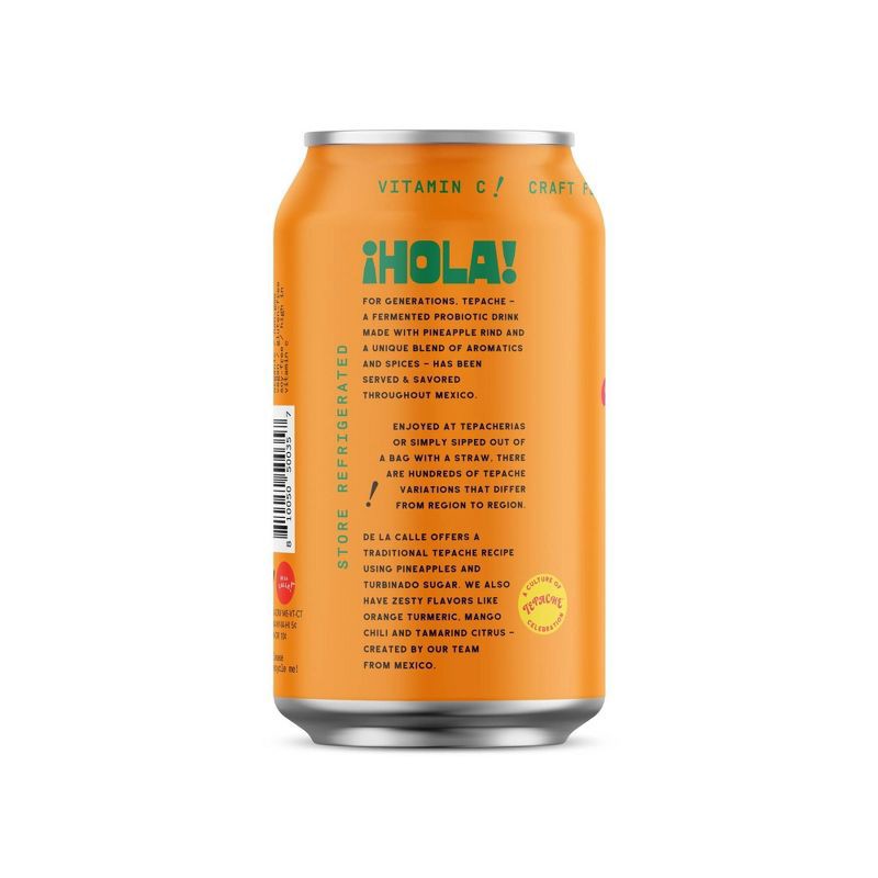 slide 4 of 6, De La Calle Tropical Ponche Tepache - 12 fl oz, 12 fl oz