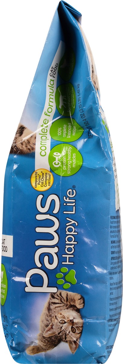 slide 8 of 9, Paws Happy Life Complete Formula Cat Food 50.4 oz, 3.15 lb