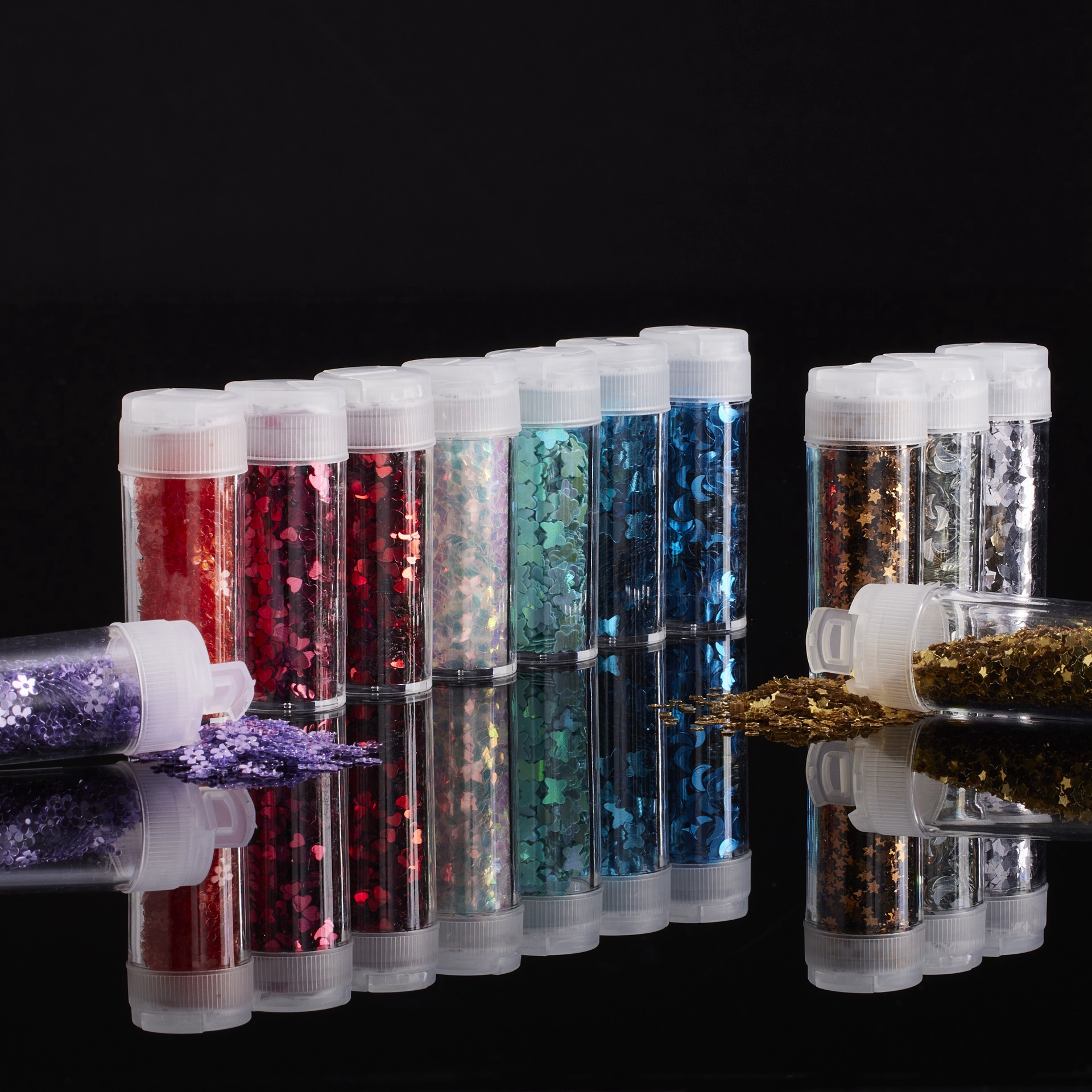 slide 4 of 5, Glitter Shapes Pack By Recollections, 0.23 oz