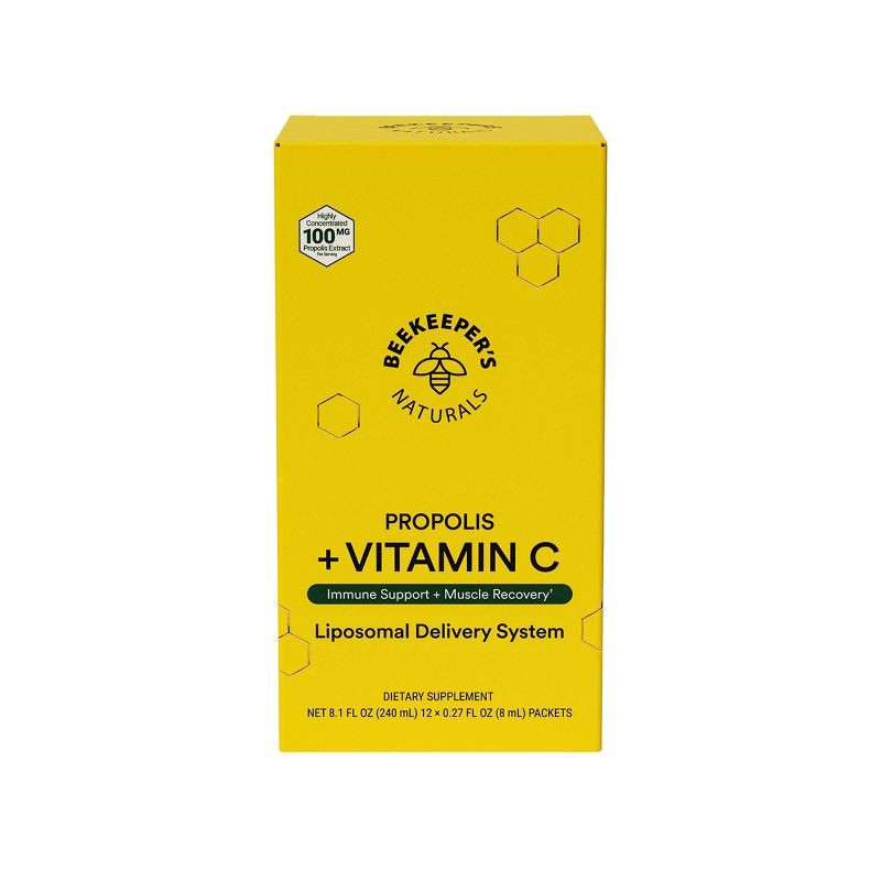 slide 1 of 4, Beekeepers Naturals Beekeeper's Naturals Liposomal Propolis - 12 ct, 12 ct