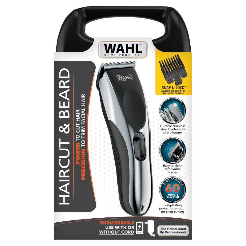 slide 2 of 6, Wahl Cordless Haircut & Beard Power to Cut and Trim Facial Hair with Precision, 1 ct