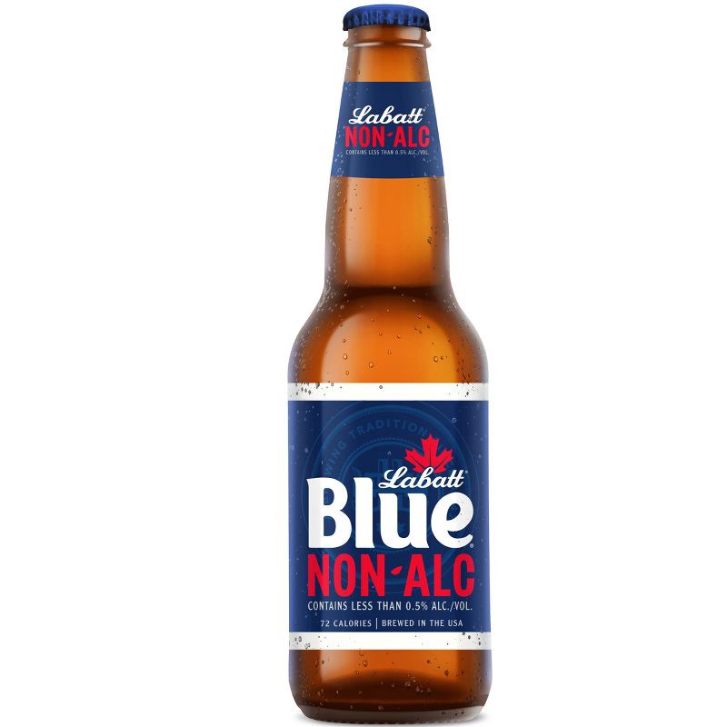 slide 4 of 4, Labatt Blue Non Alcoholic Beer - 6pk/12 fl oz Bottles, 6 ct; 12 fl oz