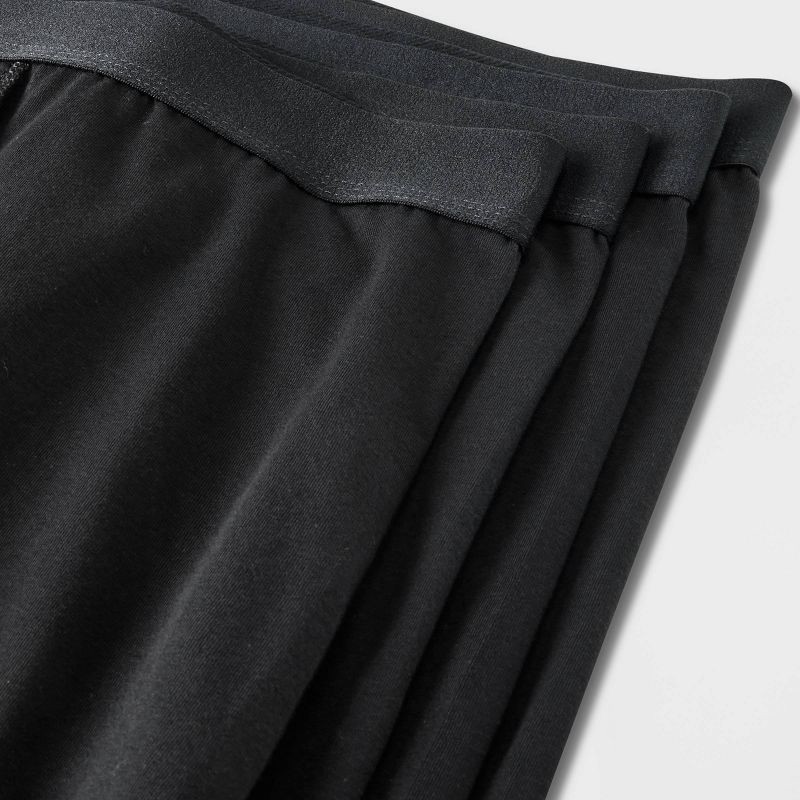 slide 4 of 5, Men's Support Pouch Boxer Briefs 4pk - Goodfellow & Co™ Black XXL: Cotton Blend, Mid Rise, Mesh Liner, Machine Wash, 4 ct