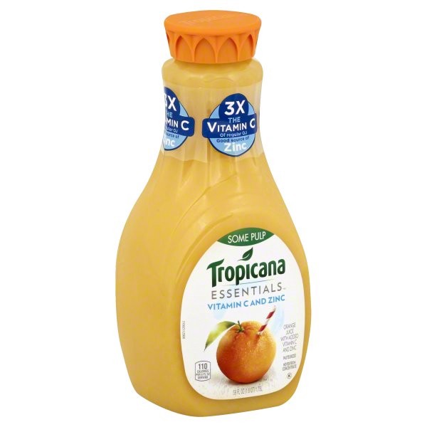 Tropicana Vitamin C and Zinc Some Pulp Orange Juice 59 fl oz Shipt