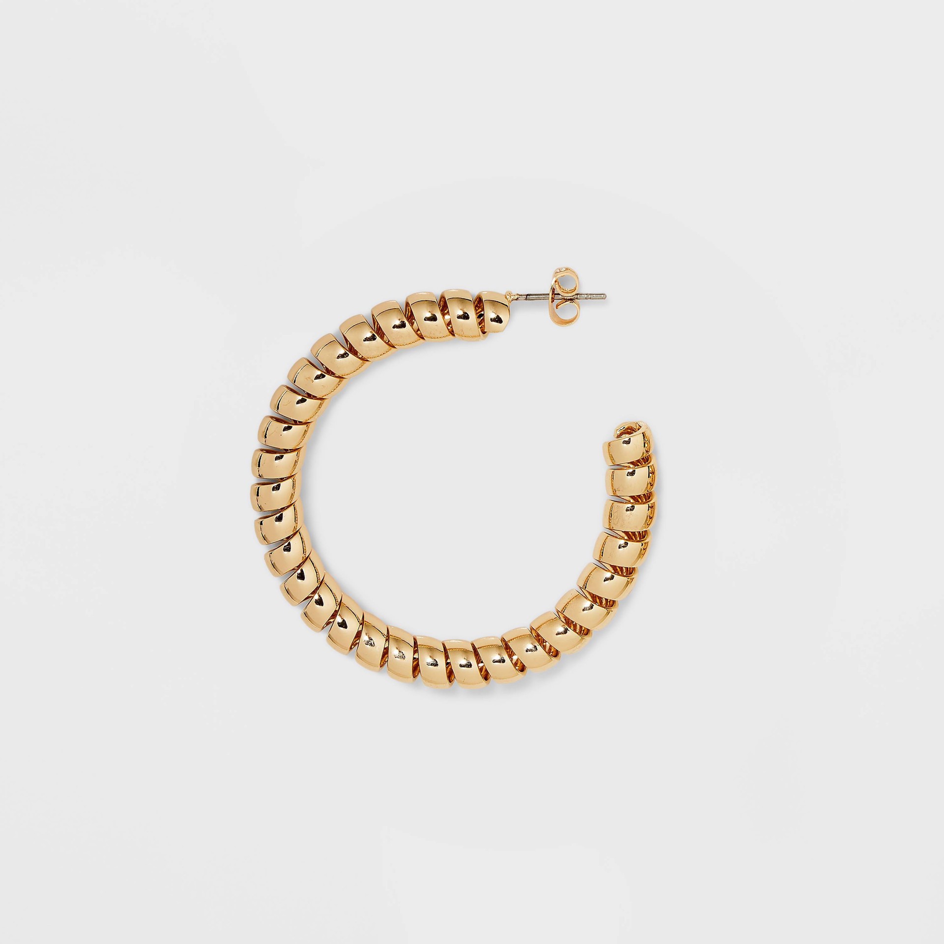 slide 1 of 2, Twisted Hoop Earrings - A New Day Gold, 1 ct