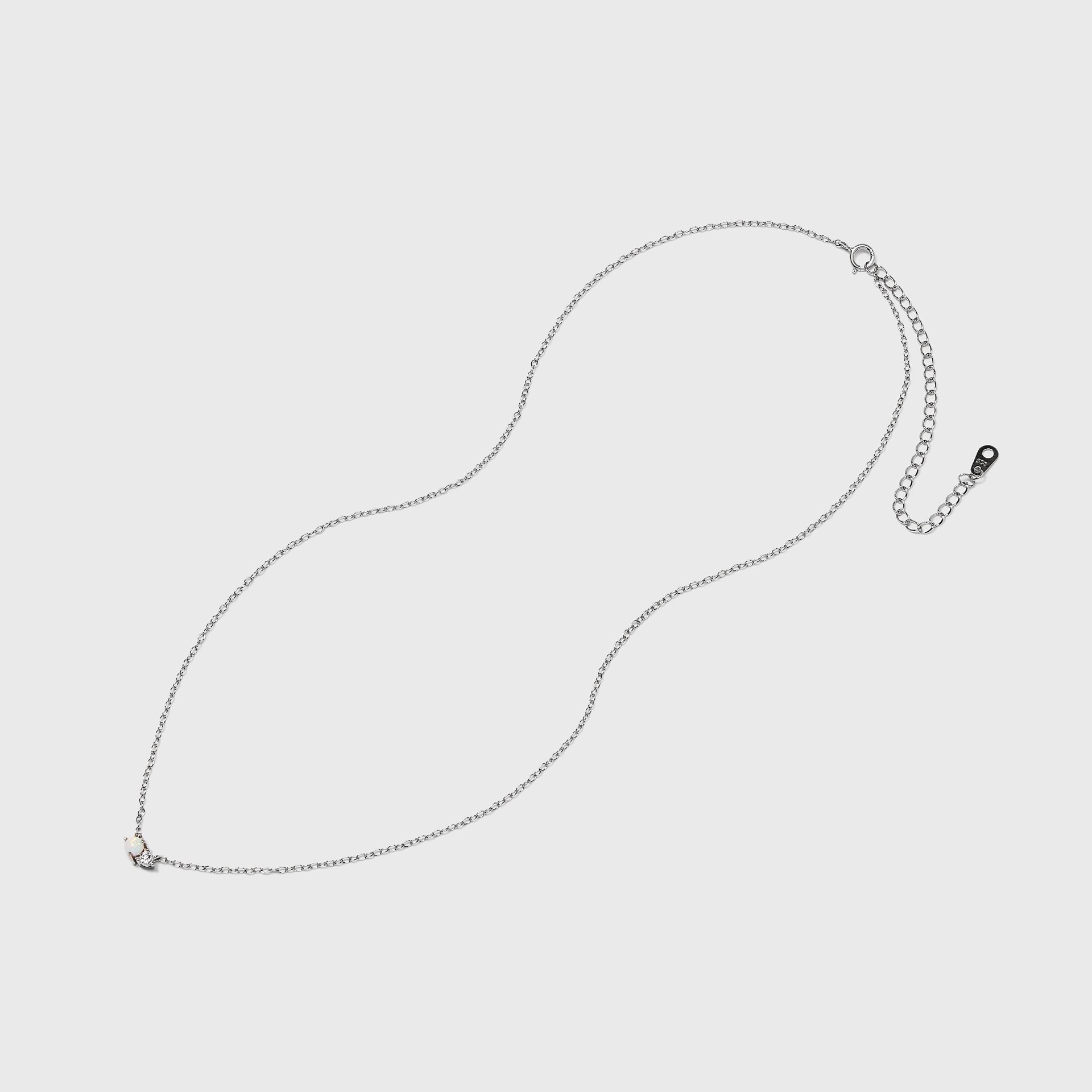 slide 3 of 4, Silver Plated Brass Cubic Zirconia Pendant Necklace - A New Day Silver, 1 ct