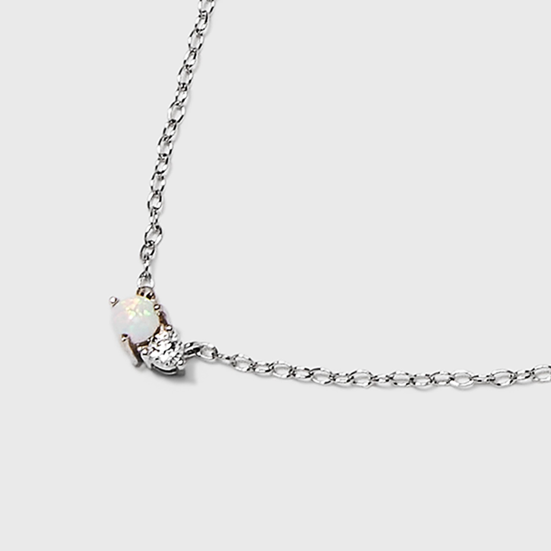 slide 4 of 4, Silver Plated Brass Cubic Zirconia Pendant Necklace - A New Day Silver, 1 ct