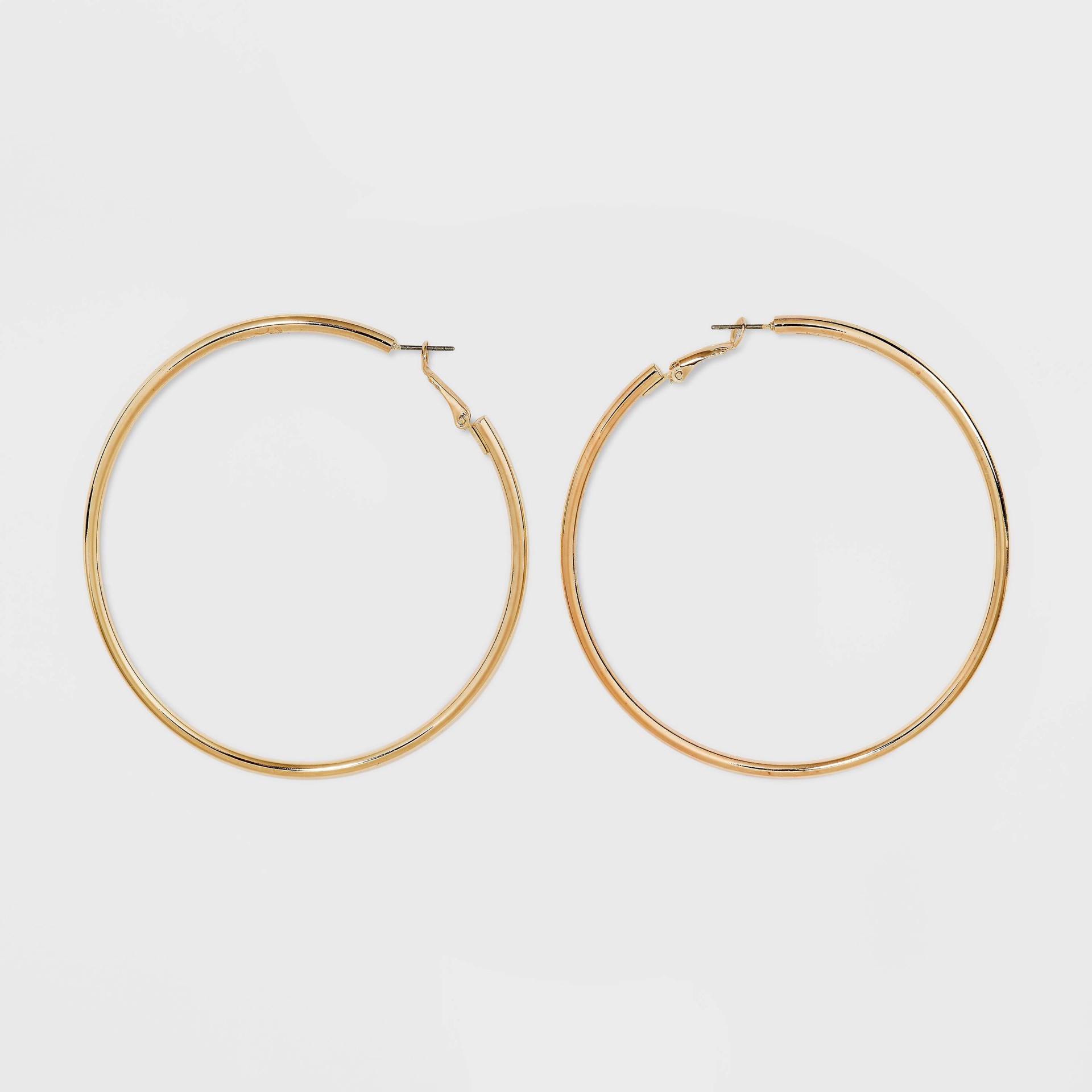 slide 1 of 2, Tubular Hoop Earrings - A New Day Gold, 1 ct