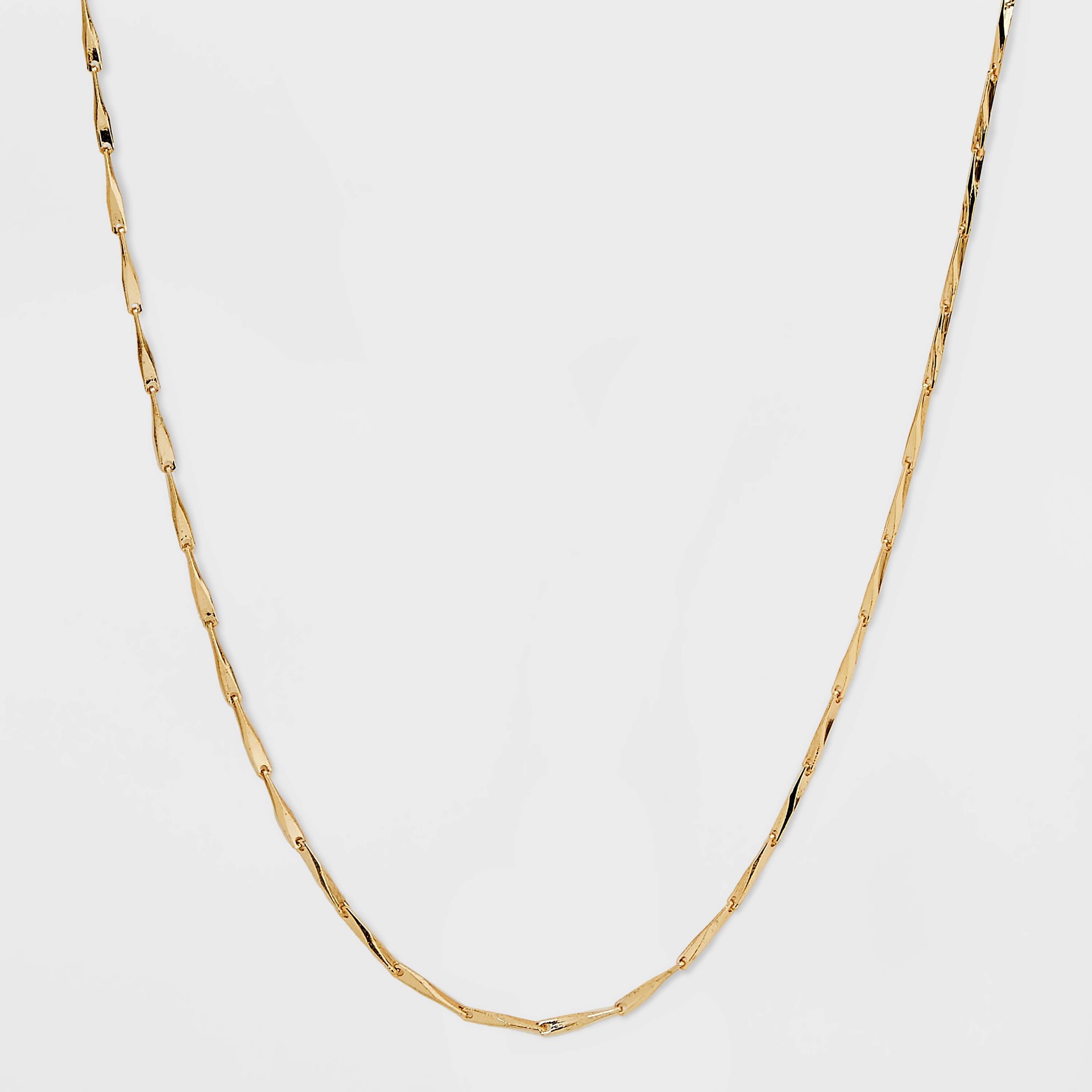 slide 1 of 4, Twisted Bar Chain Necklace - A New Day Gold, 1 ct
