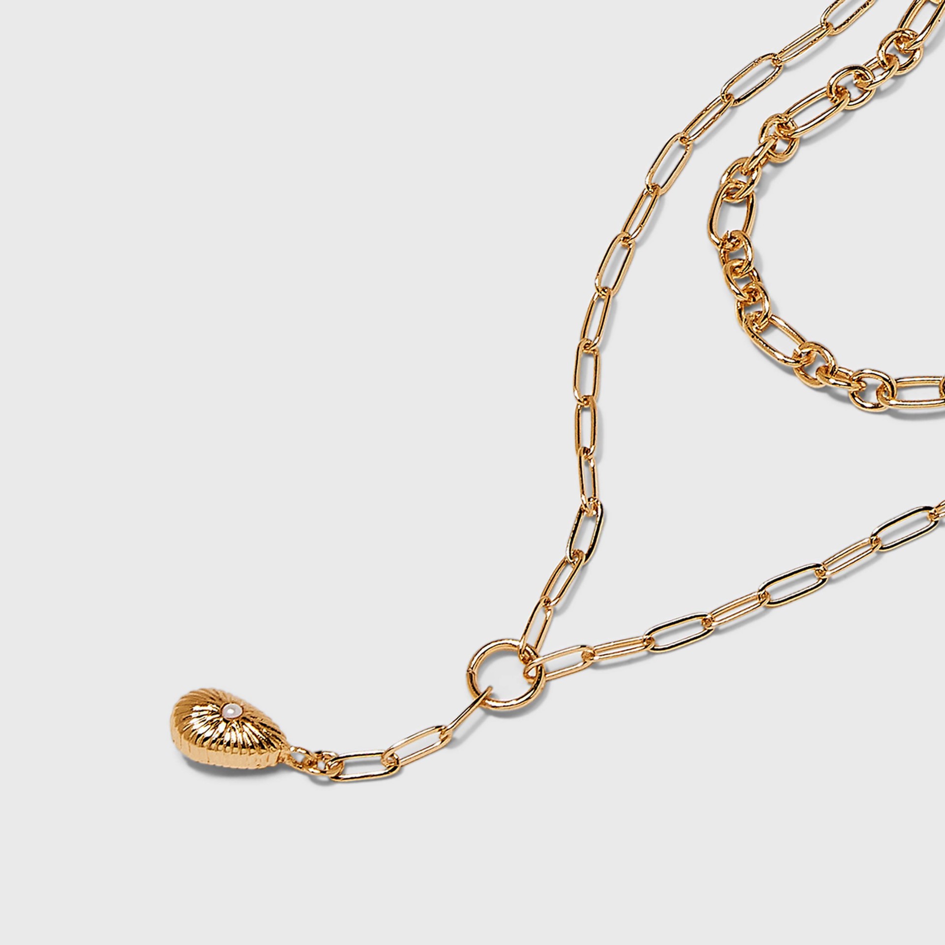 slide 4 of 4, Multi-Strand Pearl Pendant Necklace - A New Day Gold, 1 ct