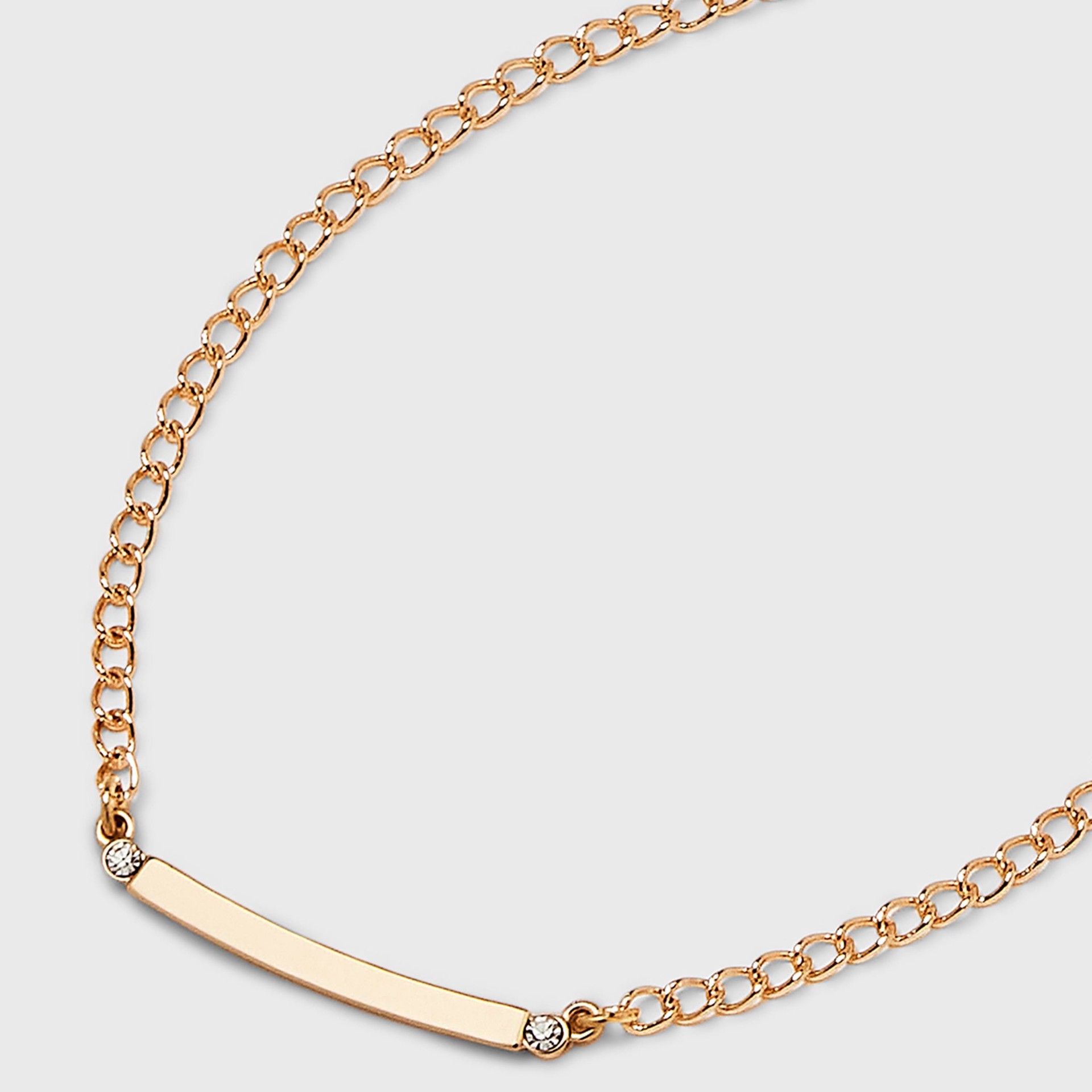 slide 4 of 4, Curved Bar Short Necklace - A New Day Gold, 1 ct