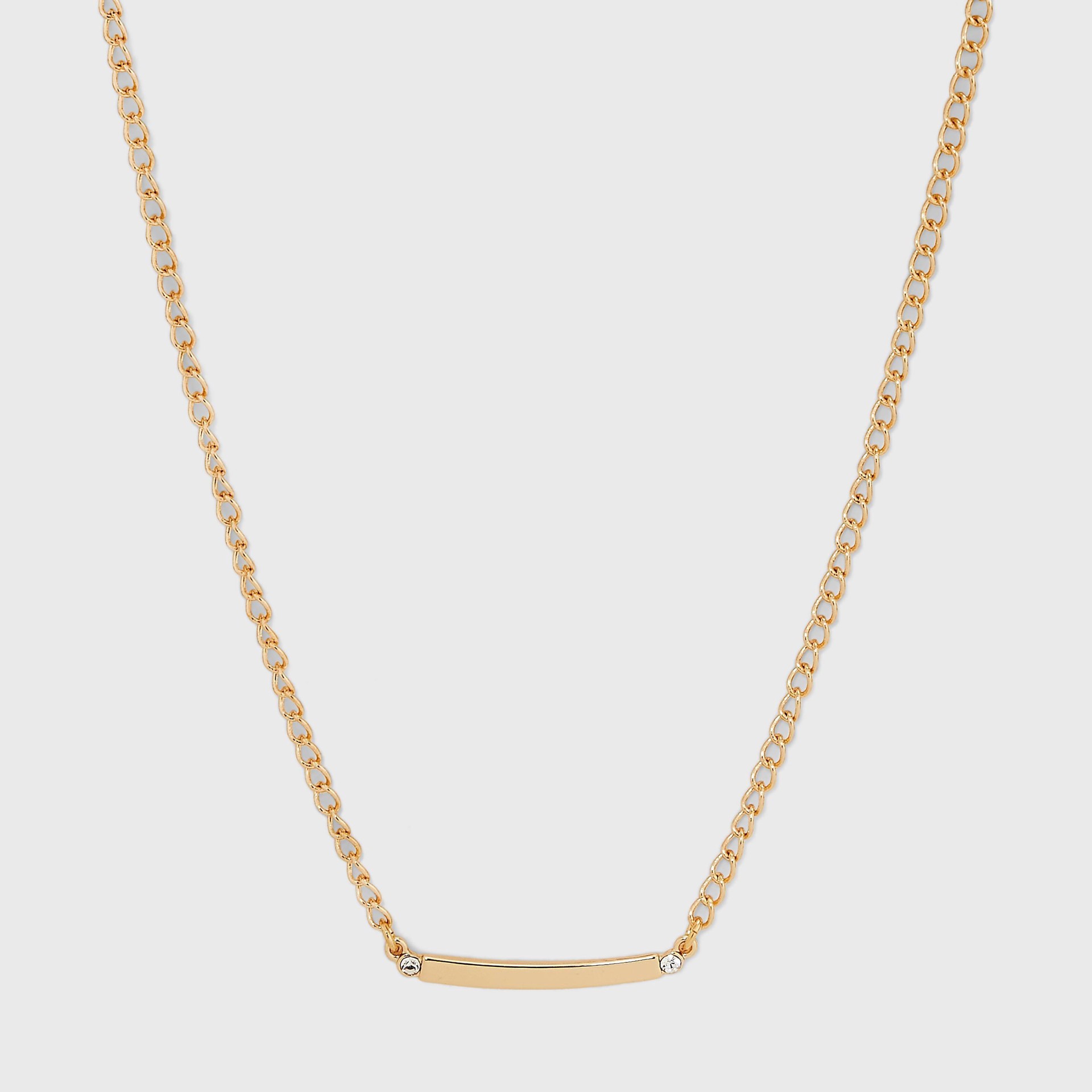 slide 1 of 4, Curved Bar Short Necklace - A New Day Gold, 1 ct