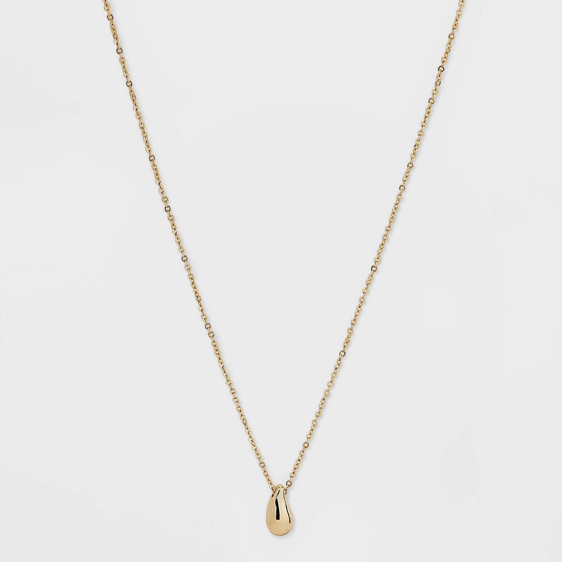 slide 1 of 4, Teardrop Pendant Necklace - A New Day Gold, 1 ct