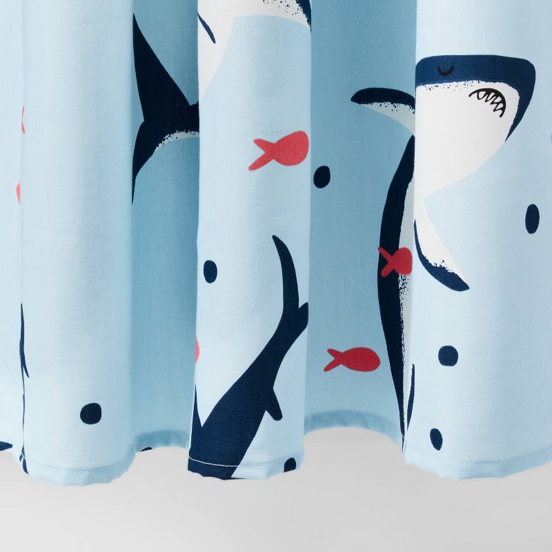 slide 4 of 4, Shark Kids' Shower Curtain - Pillowfort™, 1 ct