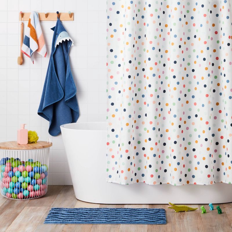 slide 2 of 4, Dot Kids' Shower Curtain - Pillowfort™, 1 ct