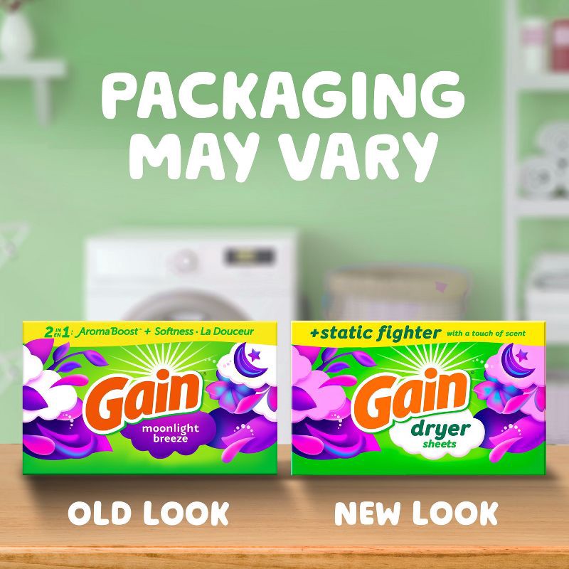 slide 7 of 9, Gain Moonlight Breeze Fabric Softener Dryer Sheets - 240ct, 240 ct