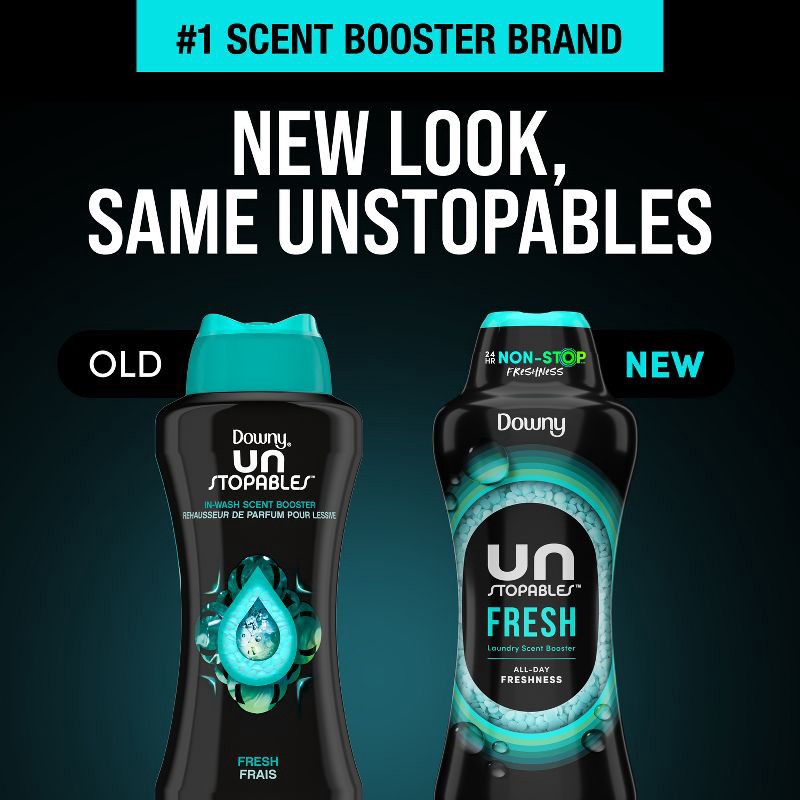 slide 10 of 13, Downy Fresh Scent Unstopables In-Wash Laundry Scent Booster Beads - 12.2oz, 12.2 oz