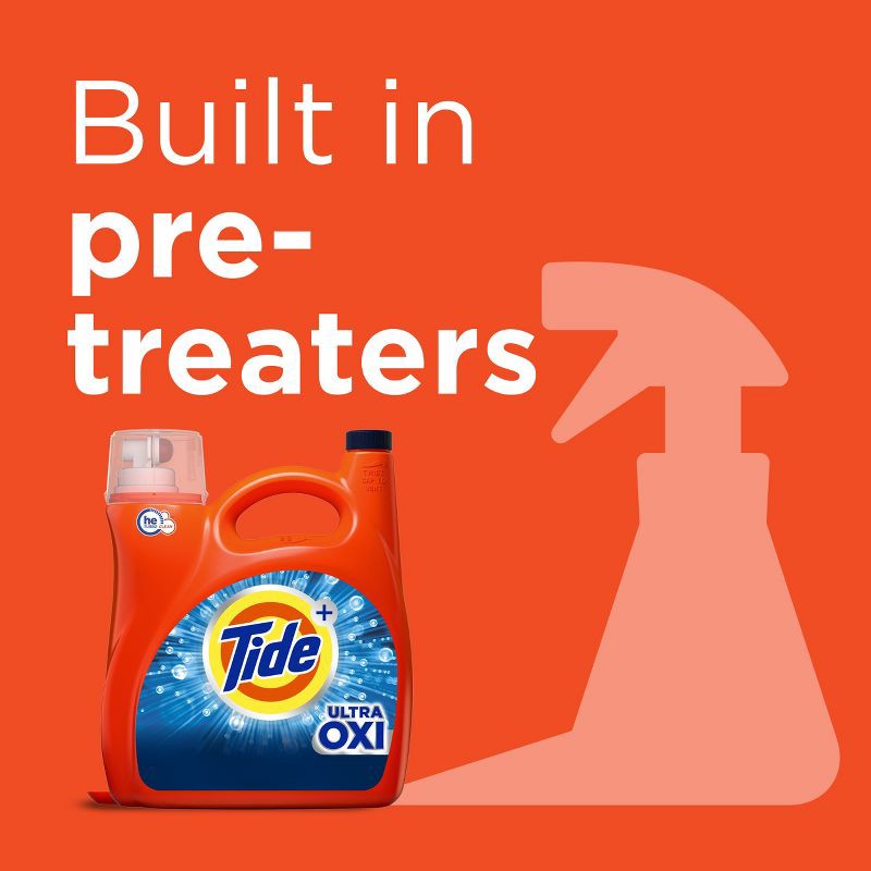 slide 5 of 10, Tide Plus Ultra Oxi HE Compatible Liquid Laundry Detergent Soap - 132 fl oz, 132 fl oz
