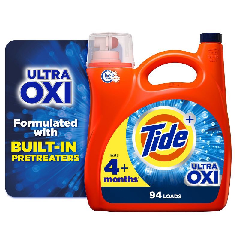 slide 9 of 10, Tide Plus Ultra Oxi HE Compatible Liquid Laundry Detergent Soap - 132 fl oz, 132 fl oz