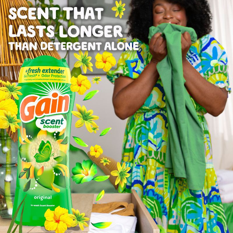 slide 5 of 10, Gain Original Fireworks In-Wash Laundry Scent Booster Beads - 12.2oz, 12.2 oz