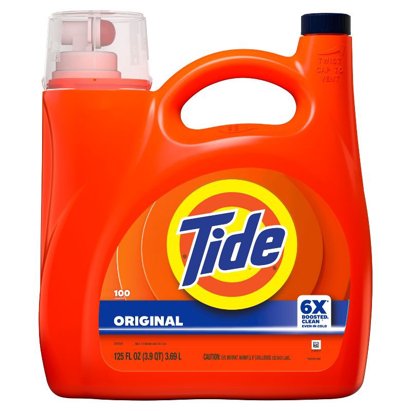slide 14 of 15, Tide Original HE Deep Cleaning Concentrated Liquid Laundry Detergent Soap 100 Loads - 125 fl oz, 125 fl oz