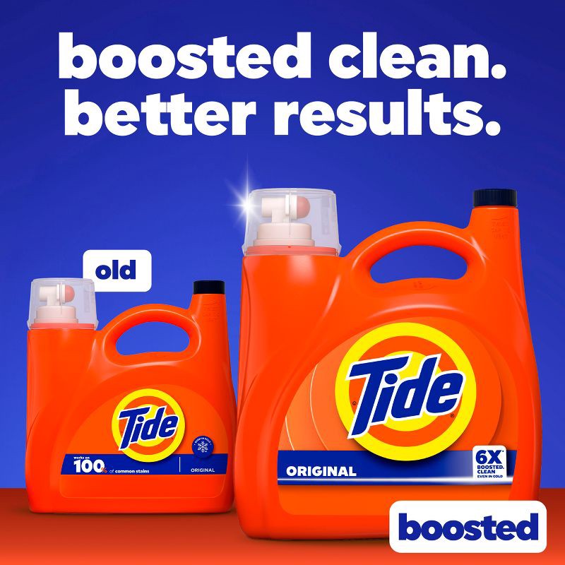 slide 6 of 15, Tide Original HE Deep Cleaning Concentrated Liquid Laundry Detergent Soap 100 Loads - 125 fl oz, 125 fl oz